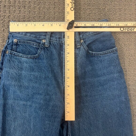 Everlane Jeans 24X26 Button Fly 90s Way Organic Cotton Straight Cropped Casual - Picture 3 of 10